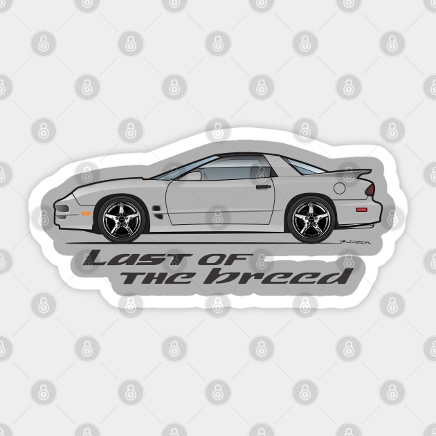 Last of the breed - Multicolor Lt Sticker by JRCustoms44